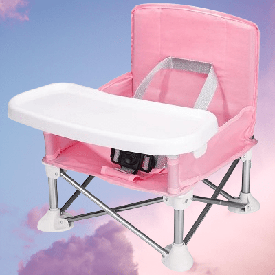 Chaise Pliante - BabyBoosterSeat™ - Rose - Bébé Voyage ALM